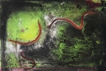 Federico Aprile, Soglia 2, 2023, olio e gesso su tela, cm 40x30