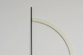Flavio Paolucci, La linea nera ha interrotto il sogno, 2010, legno, colore, vetro, cm 130x53x17