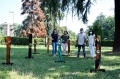 Gaia Bertani, Cristina Iotti,  Carlo Moretti, Nicla Ferrari nel parco di Villa Verde