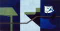 Galleria d'Arte 2000&NOVECENTO - Enrico Della Torre, Universo fluviale, 1989, olio su tela (tre telai assemblati), cm. 116x220