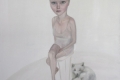 Ludmila Kazinkina, Senza titolo, 2012, olio e smalti su tela, cm. 149x133