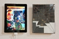 Vincenzo Marsiglia, Interactive Star App Music, Applicazione per iPad, specchio intagliato e iPad, 24x18 cm cad. (dittico)