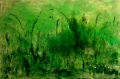 Lisa Beneventi, Sinfonia verde, 2015, smalti, pigmenti e acrilico, cm. 80x120 
