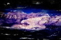 Lisa Beneventi, Viaggio nello spazio, 2014, smalto e acrilico su tela, cm. 60x100