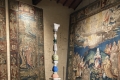 Luca Freschi, Cariatide 05, 2019, terracotta ceramica, objet trouvè e acciaio corten, cm 40x390x40, Museo diocesano Francesco Gonzaga, Mantova