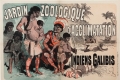 Manifesto pubblicitario dell'epoca del giardino zoologico di Parigi