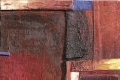 Marino Iotti, Composizione, olio su tela/collage, cm. 40x40