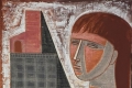 Mario Tozzi, La casa rosa, 1967, olio su tela, cm. 82,5x54,5