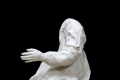 Luigi Marmiroli, Preghiera, 2005, marmo di Carrara, cm. 110x57x45  Giovanni Badodi, Reggio Emilia