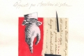 Nicoletta Moncalieri, Appunti per i tessitori di seta 1, collage e acquerello, 2010, cm. 24x18