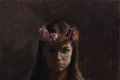 Olga Abramova, Liolia (self portrait), 2016, olio su tela, cm. 60x50