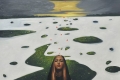Omar Galliani, Annunciazione, 2019, olio su tela, cm 235x196