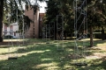 Oscar Accorsi, Voronoi, 2018, 12 elementi, ferro zincato, cm. 300x50x30, foto Francesca Artoni