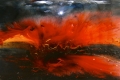 Lisa Beneventi, Le feu du ciel (Il fuoco del cielo), 2013, smalti e acrilico, cm. 60x80
