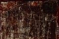 Antonio Zago, Racconto raschiato sul bianco con terra d'ambra bruciata, 2009, olio su tela, cm. 130x100