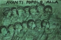 Avanti popolo, alla riscossa, 1971,Tela emulsionata colorata, 98x121 cm, Courtesy l'artista e Fondazione Sarenco