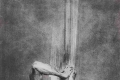 Daniela Savini, Il corpo, 2021, puntasecca e vernice ferromicacea su vetro sintetico, cm 59x35 