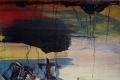 Gianni Bertini, Tempesta sull'Olimpo, 1955, olio su tela, cm. 157x130