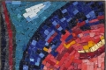 Barbara Giavelli, Rapita dal colore, 2017, mosaico in marmi, smalti veneziani di Murano e ori di Murano, cm. 20x20