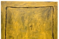 Luca Giacobbe, Vinile, olio su juta, cm 120x130, 1996.