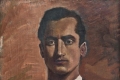 Oscar Sacchetti, Autoritratto, anni '40, olio su tela