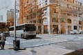 Massimo Lagrotteria, New York, olio e inchiostro su tela, cm. 200x300