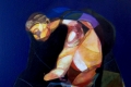Derraj, Figura 1, 2010, olio su tela, cm. 150x100