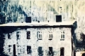Andrea Saltini, La tua casa e vuota sporca bianca nella pioggia, 2014, tecnica mista su tavola, cm. 125x124