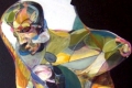 Derraj, Figura 1, 2010, olio su tela, cm. 150x100, part.
