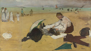 Edgar Degas, Beach Scene, 1869-70 circa, National Gallery, www.nationalgallery.org.uk.